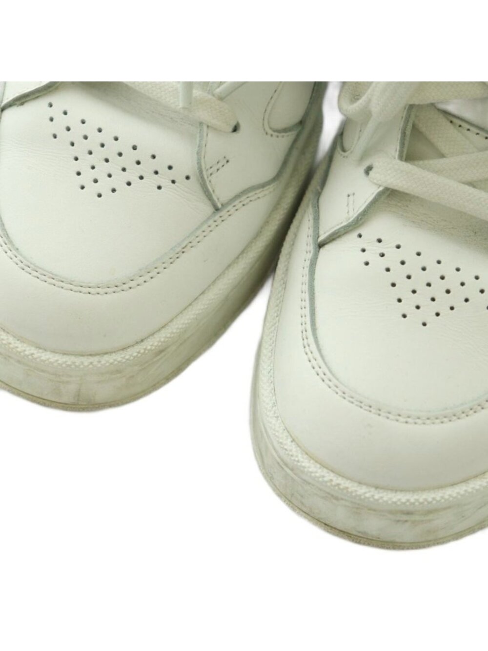 Celine High Top Sneakers Shoes 40 White Black AD - Picture 3 of 9